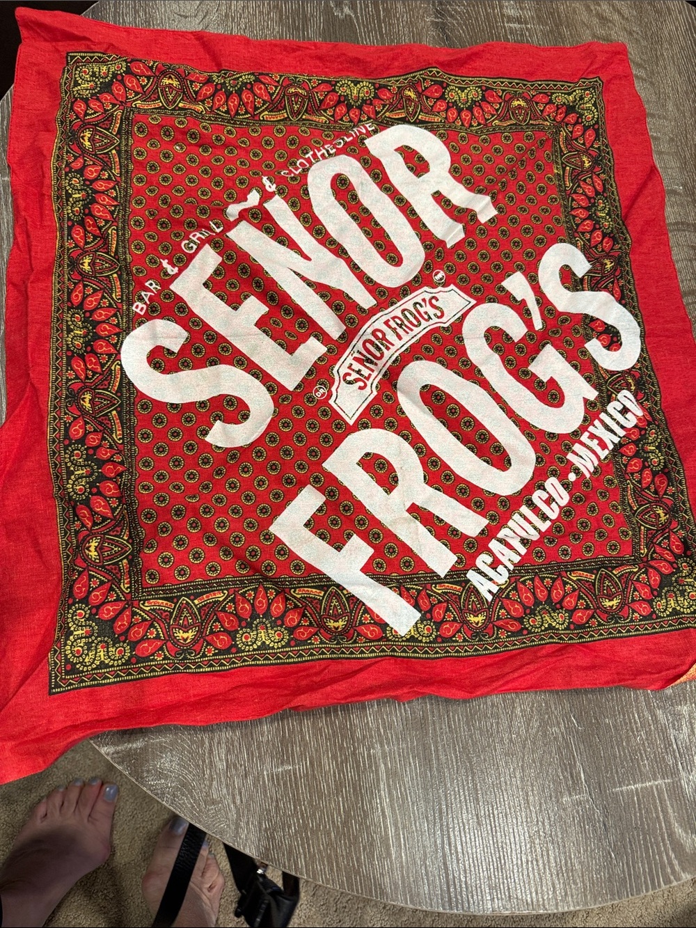 Señor Frog's Red Logo Bandana